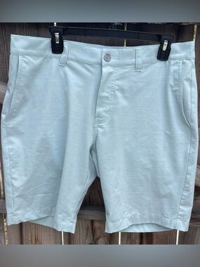 TravisMathew / O’Neill Style Aqua Heather Hybrid Golf Shorts Stretch Quick Dry